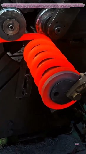 Heavy-duty spring hot bending process