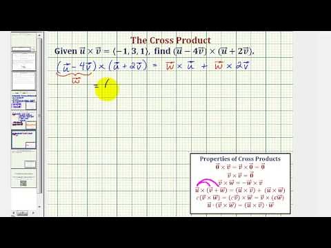 Ex 2: Properties of Cross Products - Cross Product of a Sum and Difference
