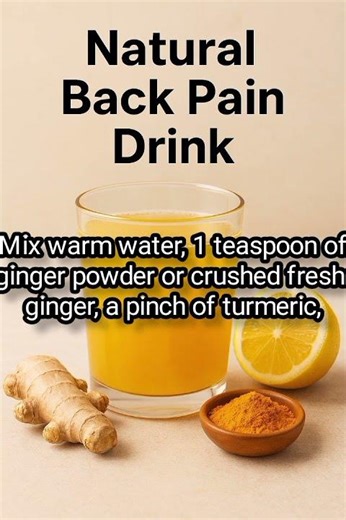 Natural Ginger-Turmeric Drink To Relieve Back Pain Fast|Edible Wellness|#shorts #shortsvideo