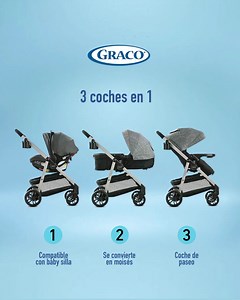 El nuevo coche Graco® Modes Prammette es el nuevo integrante de la familia Modes y es 3 en 1! . Compatible con cualquier baby silla Graco Click Connect ™. Se convierte en moisés Coche de Paseo . Disponible a partir de Mayo de 2021!. . ➡️⁣⁣ Conseguilo aquí ➡️ bit.ly/Gracouy | Graco Children's Products | Facebook