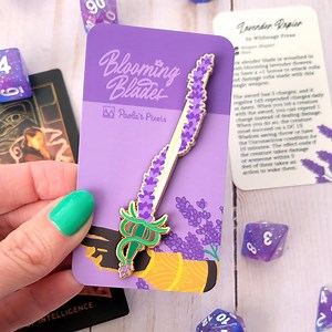 Lavender Rapier Enamel Pin, Dungeons and Dragons Enamel Pin, Cute Sword Pin - Etsy