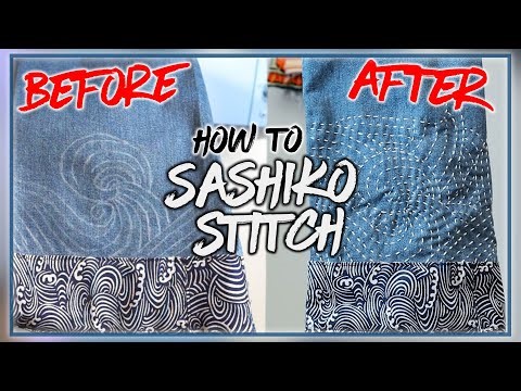 How to SASHIKO STITCH for DIY Projects | JULIUS