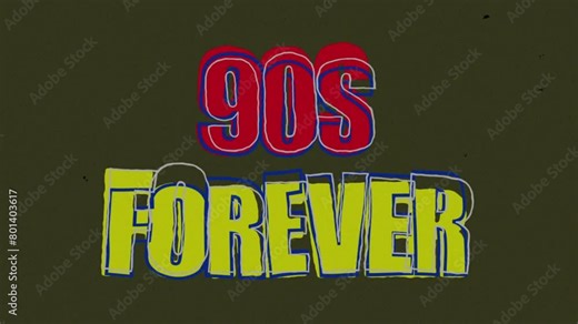 90s text animation retro vintage vhs old school disco party video footage