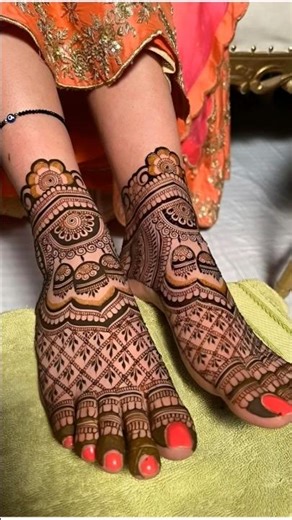 Foot mehandi designs for girls 😍🫰🏻 #art #drawing