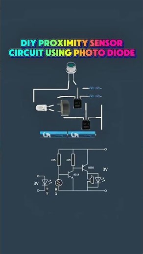 Proximity Sensor Circuit Using Photo Diodes - DIY Projects #proximity #sensor #shorts