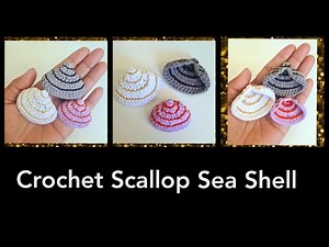 How To Crochet Scallop Sea Shell || Crochet Sea Shell