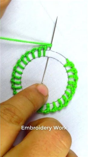 🥰Circle embroidery tutorial🔥