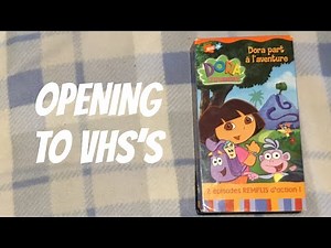 Opening to Dora’s Backpack Adventure (Dora part à l’aventure) 2002 VHS (French Canadian Copy)