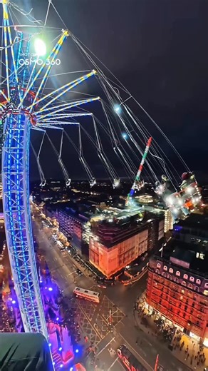 DJI OSMO on Instagram: "Christmas lights below, adrenaline in the air 🎄✨ Osmo 360 captures the flying chair ride in a dreamy, immersive 360° view — every spin, every sparkle, perfectly smooth. 🎥 @katieandjoeonthego #osmo360 #djiosmo #360camera #DJIosmo360 #christmas"