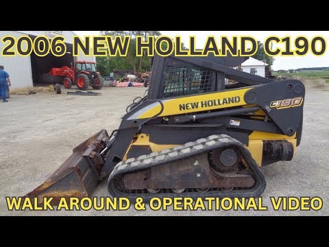 2006 New Holland C190 Skid Steer Walk Around & Operational Video $31,900