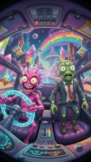POV: Your Alien Uber Driver hits the Hyper-Drift button 💀🌀 (Part 3 Finale) #shortsfunny