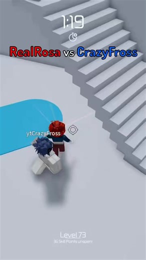 RealRosa vd crazyfross#Whowin? #fypシ #roblox #short #robloxshort #realrosa
