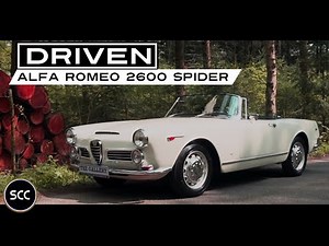 ALFA ROMEO 2600 Spider 1965 - Test drive in top gear - Engine sound | SCC TV