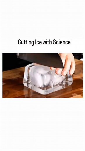 Science on Instagram: "🔬 Ever wondered what happens when you slice through solid ice? Watch this fascinating experiment as we explore the science behind ice structure, how it reacts under pressure, and why it cracks the way it does. From the sound it makes to the patterns it forms—there’s more to a simple ice slice than you think! . . . #ScienceExploring #IceCutting #CoolExperiment #ScienceReels #PhysicsInAction #FrozenScience #SatisfyingScience #STEMvideos #LearnWithScience #ScienceFacts #IceS