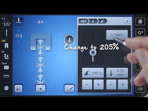 Tutorial on the BERNINA 790: Change stitch pattern