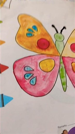 colouring cute butterfly 🦋 #colouring #artistic #cute