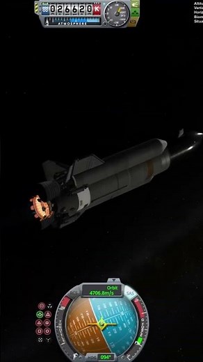 Fusion Starship Kerbal Space Program #shorts #ksp