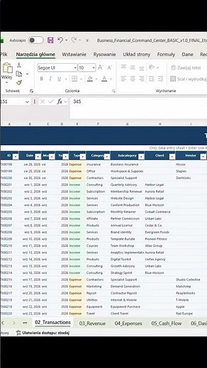 Track Business Revenue in Excel | Finance Dashboard