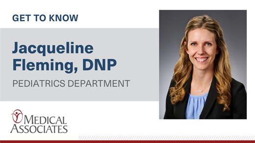Meet Jacqueline Fleming, DNP, a pediatric nurse practitioner at Medical Associates, as she shares her insights and passion for providing complete care for children from birth through age 18 in our latest video. -- https://bit.ly/3SX99es -- #medicalassociatespediatrics #medicalassociates #pediatrics #jacquelinefleming #gettoknow | Medical Associates Clinic & Health Plans