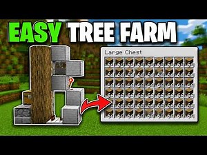 🔥 NEW UPDATED Minecraft Java 1.21.1 Easy Tree Farm Tutorial 😱 Unlimited Wood Farm!
