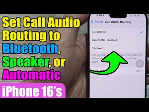 🔊 How to Set Call Audio Routing to Bluetooth, Speaker, or Automatic on iPhone 16/16 Pro Max📱