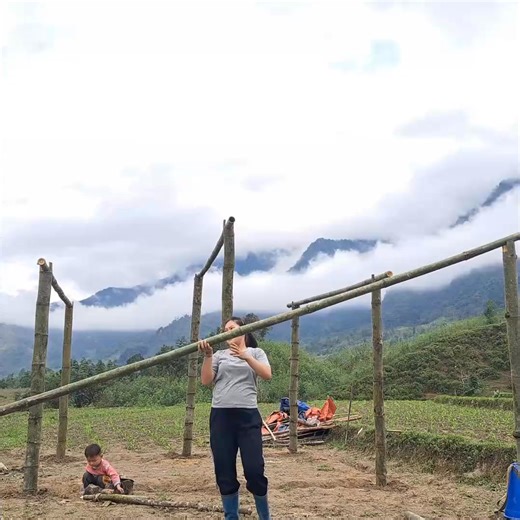 85K views · 883 reactions | 30 Days 17 Year Old Pregnant Mother's Building Bamboo House & Raising 2 Children Alone Rural Life 030 | Bhalaha | Facebook