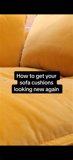 Plump Your Sofa Cushions for a Like-New Look