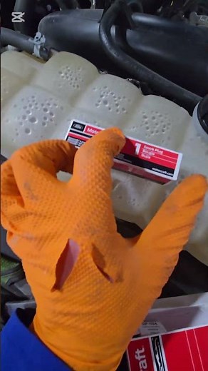 2022 Ford F150 2.7L V6 spark plugs replacement. right.#mechanic #autoservice #ford #f150 #shorts