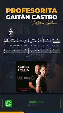 Gaitán Castro - Profesorita (Partitura & Tablatura) #fyt #fyp #viral #guitarra #shorts