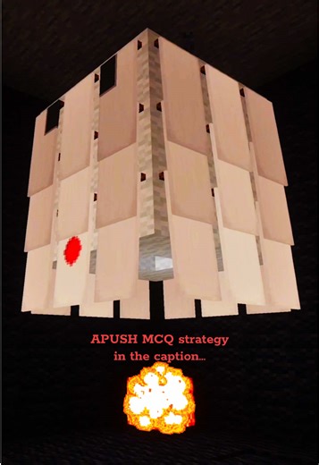 🚨 APUSH MCQ strategy… If a multiple-choice question asks about a long-term cause (like “What caused the Great Depression?”), think beyond the obvious immediate trigger. APUSH loves testing your knowledge of structural, long-term trend. If the question says: “A long-term cause of…” think decades, trends, and structural weaknesses. “Immediate cause of…” think specific events, like a law, a crash, or a battle. #apush #apushistory #ap #minecraft