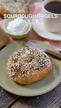 Chewy Sourdough Bagels(New-York Style)