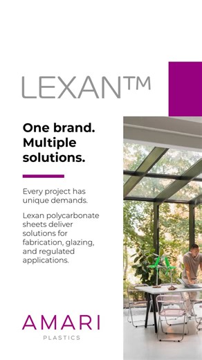 Every project has different demands and Lexan has a polycarbonate sheet built to solve them Whether you’re fabricating, glazing, or designing for trade show construction, the Lexan range offers… | Amari Plastics Norwich