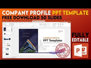 Company Profile PPT Template Free 50 Slides