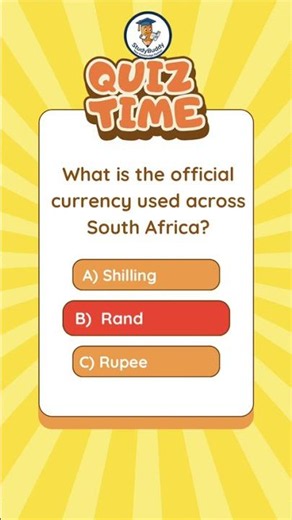 What Is the Real Currency of South Africa? 🇿🇦💰 Quiz Time #shorts
