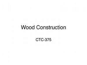 Wood Construction - SlideServe