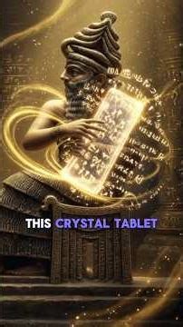 Enlil With A Crystal Tablet Showing His Plans For All Time On This Planet.