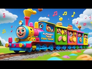 Alphabet Train Food Song 🚂 | ABC Food Song for Kids | Mother Goose Club Style