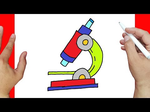 How to draw a microscope | Easy drawings