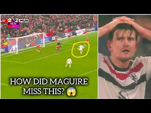 Harry Maguire Huge Miss Vs Liverpool 😳 | Liverpool 2-2 Man United Highlights