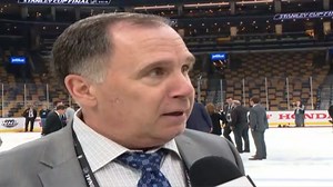 5 On Your Side's Ahmad Hicks talks with St. Louis Blues play-by-play announcer John Kelly on the ice minutes after the Blues win in Game 7 in Boston. Kelly talks about how amazing this is for the city and how much it means to him that the Blues finally won. | KSDK News