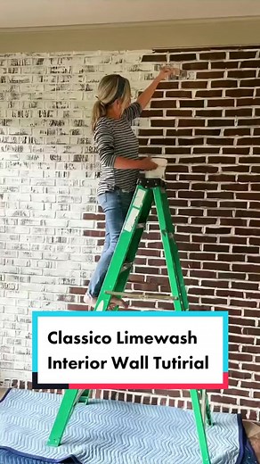 DIY Interior Brick Wall Limewash Tutorial ft. Romabio Classico