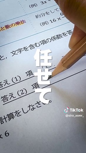 鉛筆で解く音のASMR体験