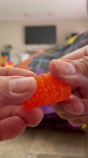 Opening Chewy Chuckles Orange Gummy Candy Satisfying ASMR