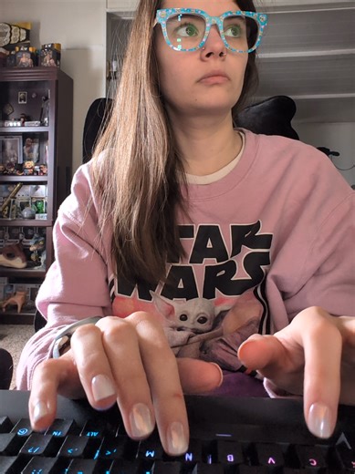 I love the sound of keyboard taps. #asmrtapping #tapping #asmr #lofiasmr #asmrsounds