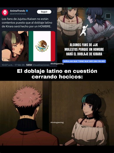 Y por esto la gente andaba llorando? Luis Leonardo Suárez hizo un gran trabajo como Kirara 🚬 . . . . #jujutsukaisen #jujutsukaisenseason3 #kirara #kirarahoshi #doblajelatino