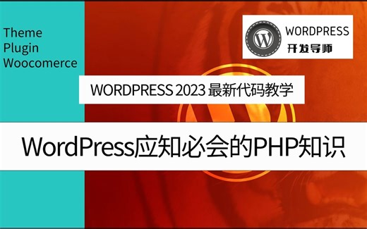 WordPress2023最新代码开发教程-WP应知必会的php知识之必须了解的函数知识