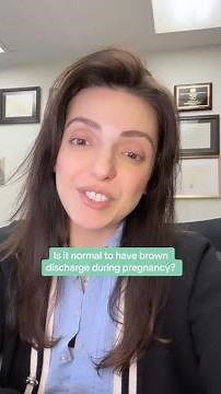 Brown discharge during pregnancy #pregnancy