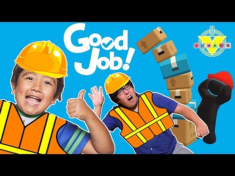 Ryan does a GOOD JOB Let’s Play with Ryan’s Daddy! Good Job Switch Game