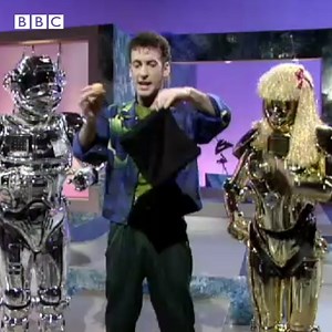 40K views · 143 reactions | #OnThisDay 1992: Can you Adam and Eve it? Paul Zenon was up to his old Tricks ('N' Tracks) with his trusty robot assistants. | BBC Archive | Facebook