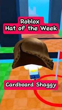Roblox Hat of the Week: Recycled Cardboard Shaggy ♻️ #roblox